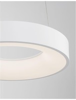 Kruhová - NV 9453430 Závěsné svítidlo RANDO THIN bílý hliník a akryl LED 30W 230V 3000K IP20 stmívatelné - NOVA LUCE