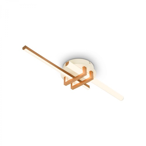 Podélná - BRILO 3953024 BRILONER Tinka stropní svítidlo 78x16 cm - 18W, 2000lm, LED, teplá bílá, kávová 3953024 - foto 1