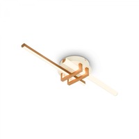 Podélná - BRILO 3953024 BRILONER Tinka stropní svítidlo 78x16 cm - 18W, 2000lm, LED, teplá bílá, kávová 3953024