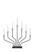 Interiérové dekorace - MAR 705758 Brosa XL černý vánoční svícen - Markslöjd