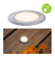 Zapuštěná - P 94726 LED zemní svítidlo zlaté světlo neláká hmyz IP67 kruhové 50mm 2200K 2,2W 230V hliník umělá hmota/kov - PAULMANN