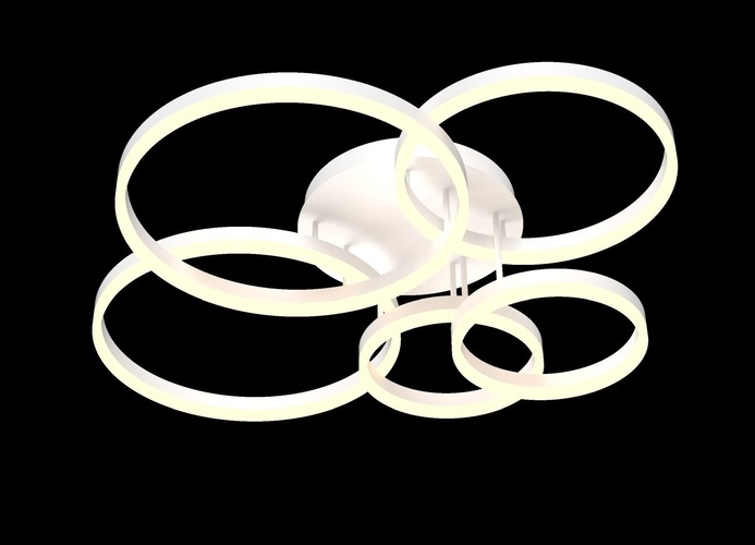 Dekorativní - GT 9055-508 Stropní svítidlo Ravello 60W 6000lm 3000K bílá - GeeTi - foto 1