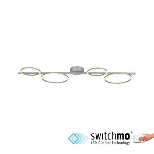 Dekorativní - LD 14211-21 MINI RITUS LED stropní svítidlo stříbrné kruhová forma paměťová funkce krokově stmívatelné 3000K - JUST LIGHT - foto 1