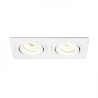 Hranatá - RED R12713 PASADENA GU10 SQ II zápustná bílá 230V GU10 2x50W - RED - DESIGN RENDL
