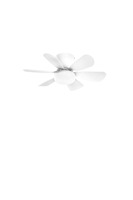 Ventilátory - FAN LED-WIND-BCO Stropní ventilátorové LED svítidlo Wind (bílé) 10 W, 1100 lm, CCT, stmívatelné, IR ovladač, 16 x 53 cm - FANEUROPE