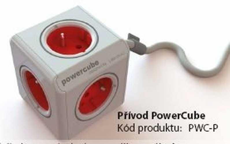 Vypínače a zásuvky - PWC-P PowerCube prodlužovací přívod 1,5m s 5 zásuvkami max. 2500W - AULIX - foto 1