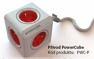Vypínače a zásuvky - PWC-P PowerCube prodlužovací přívod 1,5m s 5 zásuvkami max. 2500W - AULIX