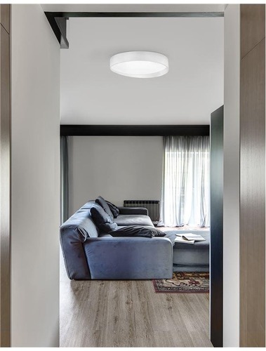 Kruhová - NV 71045001 Stropní svítidlo FANO bílý hliník akrylový difuzor LED 26W 3000K IP20 - NOVA LUCE - foto 1