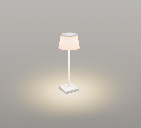 Na stůl - CEN MRGBI-043830 Nabíjecí stmívatelné stolní LED svítidlo MARGO bílé 4W 3000K IP54 USB - CENTURY - foto 1