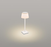 Na stůl - CEN MRGBI-043830 Nabíjecí stmívatelné stolní LED svítidlo MARGO bílé 4W 3000K IP54 USB - CENTURY