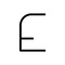 Dekorativní - AR 1201E00A Alphabet of Light - velké písmeno E - ARTEMIDE