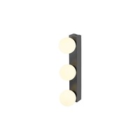 Dekorativní - LA 1010194 SUN Mirror nástěnné svítidlo pro povrchovou montáž, trojnásobné, 2700/3000/4000 K, tlačítko TOUCH, 13 W, IP44, černá - BIG WHITE (SLV)