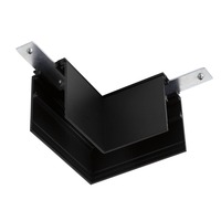 Lištové Magnetic SLV - LA 1006583 L-spojka mechanická 48 V TRACK, pro nástavbovou lištu hlub., vpravo, černá - BIG WHITE (SLV)