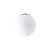 Kruhová - OS STY45001 STYX 3 stropní/nástěnné skleněné svítidlo chrom / bílá IP65 25W E27 - OSMONT