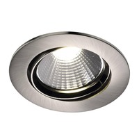 Kruhová - NOR 47570132 Vestavné svítidlo Fremont 2700K 1-Kit 5,5W LED kartáč. ocel - NORDLUX