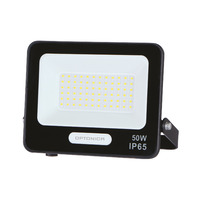 Vnější světlomety - LED SMD Floodlight Černé tělo IP65 s 15 cm kabelem