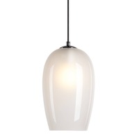 Subtilní - LA 1006402 PANTILO OVAL PD E27 závěsné svítidlo, bílá/chrom - BIG WHITE (SLV)