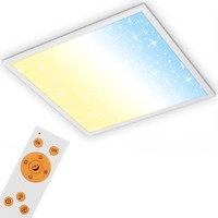 Hranatá - BRILO 7303-016 Hvězdné nebe svítidlo LED panel, 59,6 cm, 3800 lm, 36 W, bílé - BRILO