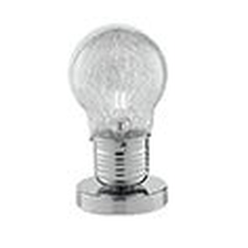 Stolní lampy dekorační - FAN I-LAMPD/LUME Stolní lampa Lume Žárovka, chromová, 1 x E14, 15 x 28 cm - FANEUROPE - foto 1