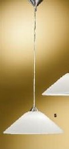 Kónická - OR HL 6-1525/1 SATI Závěsné svítidlo 1x60W E27 satin, průměr 40cm, výška 100cm - ORION - foto 1