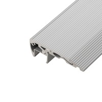 Schodišťové profily - LED profil ST2 stříbrný schodišťový