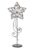 Interiérové dekorace - MAR 703323 Hagaberg stříbrná hvězda na stůl - Markslöjd