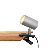 Stolní lampy s klipem - BRI 2766014 Klem lampička na stůl, nastavitelná, s klipsem, matný chrom - BRILONER