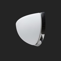 Dekorativní - OS NEL44554 NELA DL1 nástěnné skleněné svítidlo nerez leštěná / bílá IP43 60W E27 (původní kód OS 44554) - OSMONT