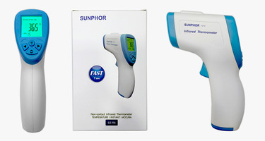 Různé - Infračervený teploměr bez kontaktu 1 sec