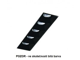Bezrámečková - BPM 10216.05.TR.SQ.WH-WH.60.ST.9.30 Zápustné svítidlo LENT MODULAR bílé LED 10W 60° 3000K 805lm 143x43mm - BPM (STARÝ KÓD 10216.TR.05.SQ.W-W.B60.3K)