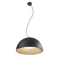 Polokoule - FAN LED-COCO-S50-NER Závěsné LED svítidlo COCO černá, 40 W, 5250 lm, CCT, 50 x 187 cm - FANEUROPE