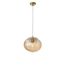 Kruhová - FAN I-NEREIDE-E-S1 CH Závěsné svítidlo NEREIDE, průhledná, 1 x E27, 30 x 30 x 150 cm - FANEUROPE