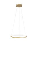 Kruhová - FAN LED-AXIS-S40-ORO Závěsné LED svítidlo Axis zlatá, 20 W, 3650 lm, CCT, 40 x 150 cm - FANEUROPE