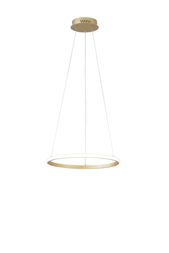 Kruhová - FAN LED-AXIS-S40-ORO Závěsné LED svítidlo Axis zlatá, 20 W, 3650 lm, CCT, 40 x 150 cm - FANEUROPE - foto 1