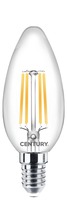 E14 - CEN INDM1-061427 FILAMENT LED INCANTO CANDELA CHIARA 6W E14 2700K DIM - CENTURY