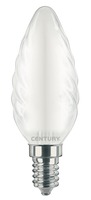 E14 - CEN INSTOR-041460 LED FILAMENT SVÍČKA TWIST SATÉN 4W E14 6000K 470Lm 360d 35x97mm IP20  - CENTURY