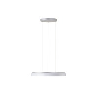 Kruhová - OS COR72814 CORVUS LE2 závěsné plastové svítidlo stříbrná / bílá IP40 4000 K 32W LED - OSMONT