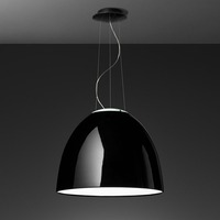 Polokoule - AR A242110 Nur Gloss - závěsné - černá - ARTEMIDE