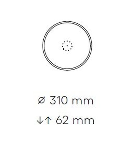 Kotvící prvky, držáky, závěsy - BOMMA 1/95310L/12/KOMPLET/310/BBR Stropní základna pro 12 svítidel Mussels kartáčovaná mosaz - BOMMA - foto 1