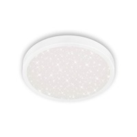 Kruhová - BRILO 3071-016 LED stropní svítidlo hvězdné nebe, pr. 38 cm, 24 W, 3000 lm, bílé - BRILO