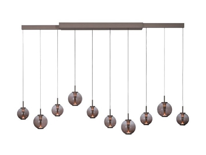 Vícečetná - PN 2221-97 Závěsné svítidlo PURE E-Infinity bronz 10x LED 7W 700lm 2200-5000K - Paul Neuhaus - foto 1