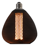 E27 - LED žárovka E27 2.5W ČERNÁ - ZLATÉ SKLO