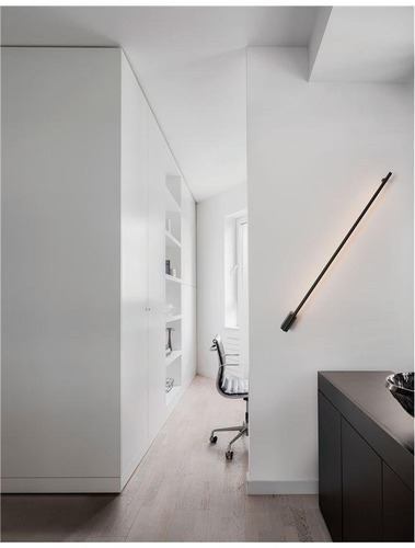 Nepřímé osvětlení - NV 9081150 Nástěnné svítidlo GROPIUS černý hliník LED 20W 230V 3000K IP20 - NOVA LUCE - foto 1