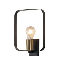 Dekorativní - FAN I-SMITH-AP1 Nástěnné svítidlo SMITH černá/nikl, 1xE27, 19,5 x 6 x 27 cm - FANEUROPE