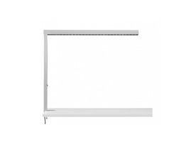 Stolní lampy pracovní - HAL 245-831Z-20GGT/840, S Stolní svítidlo STAN stříbrné (montáž na stůl) flexošňůra EURO + tlačítko LED 25W 3340lm 4000K stmívatelné - Halla