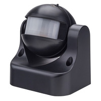 LED senzory - LED PIR Motion Sensor IP44 černý