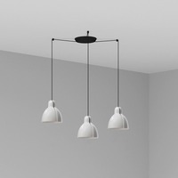 Kónická - FARO 64255-111-3L VENICE závěsné svítidlo 3x žárovka, bílá - FARO