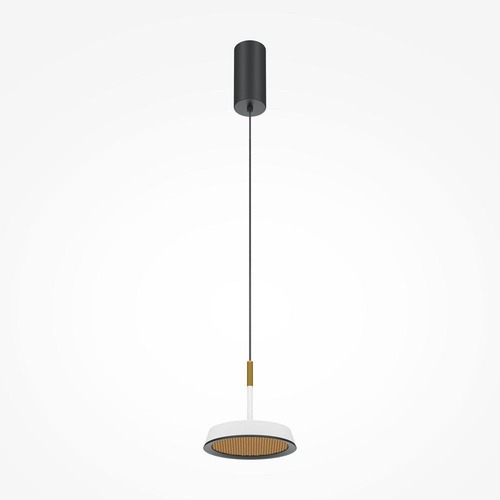 Kruhová - M MOD041PL-L15WG3K Závěsné svítidlo El 3000K 12W teplá bílá 800lm zlatá/bílá hliník - MAYTONI - foto 1