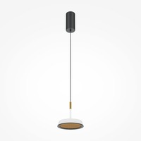 Kruhová - M MOD041PL-L15WG3K Závěsné svítidlo El 3000K 12W teplá bílá 800lm zlatá/bílá hliník - MAYTONI