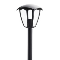 LED zahradní světla - Trávníková lampa 60cm Matt Black 1xE27